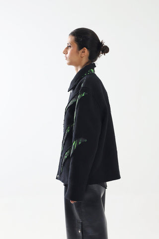 HANDWOVEN PORTAL DENIM JACKET - Rastah