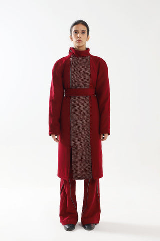 RED LADIES KHADDAR PANT - Rastah