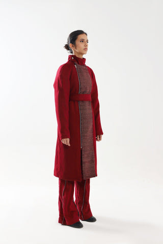 RED LADIES KHADDAR PANT - Rastah
