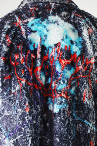 Abstract graffiti long coat