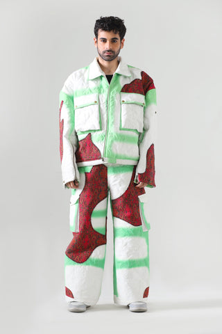 "Cloudy love" quilted jacket