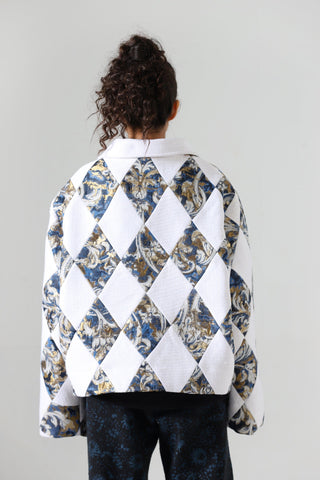 "Regal thoughts" patchwork jacket