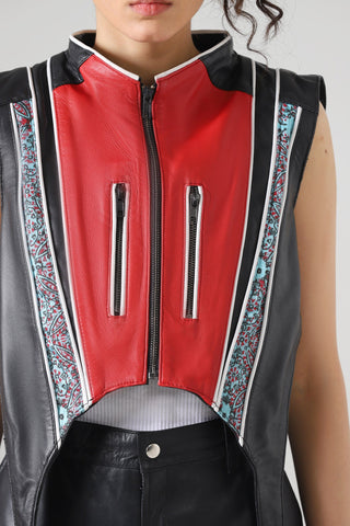 "After hours" leather vest