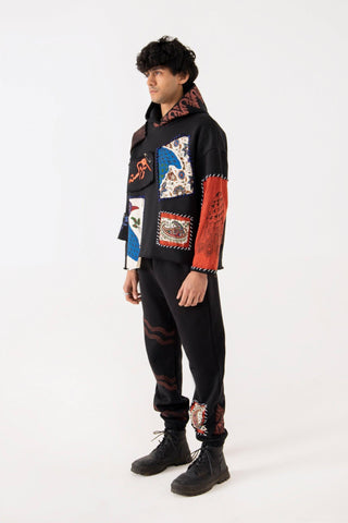 MUTATION HOODIE BLOCKPRINT SWEATPANTS - Rastah