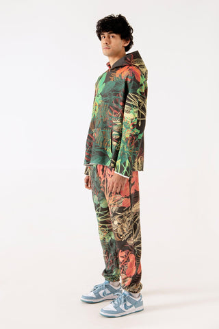JUNGLE PRINTED HOODIE - Rastah