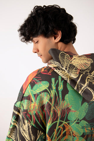 JUNGLE PRINTED HOODIE - Rastah