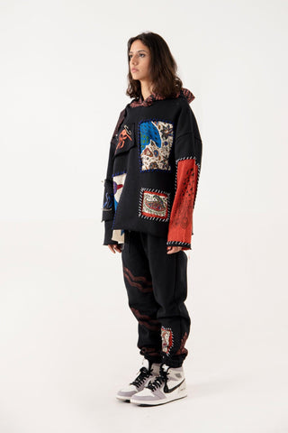 MUTATION HOODIE BLOCKPRINT SWEATPANTS - Rastah