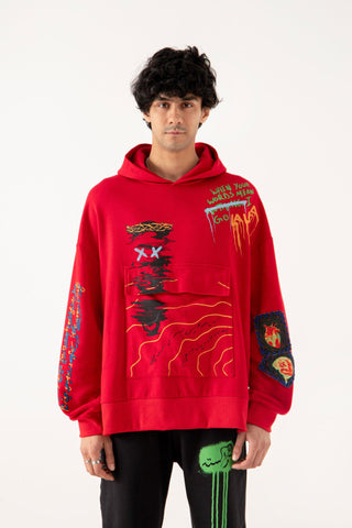 THE MADMAN - RED HOODIE - Rastah