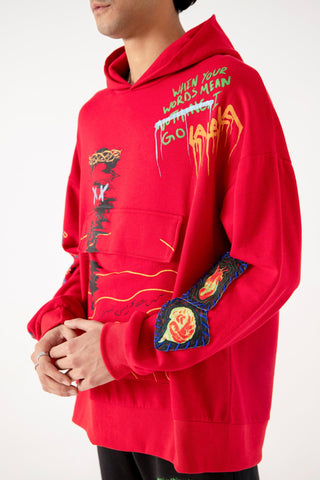THE MADMAN - RED HOODIE - Rastah