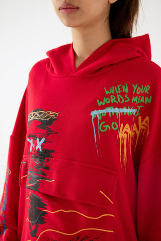 THE MADMAN - RED HOODIE - Rastah
