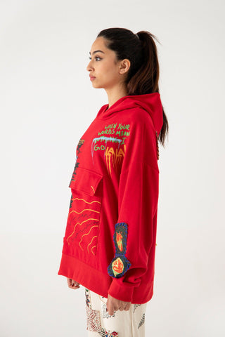 THE MADMAN - RED HOODIE - Rastah