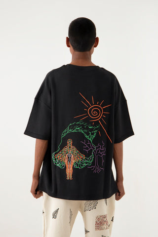 ECHOS OF THE PAST BLACK T-SHIRT - Rastah