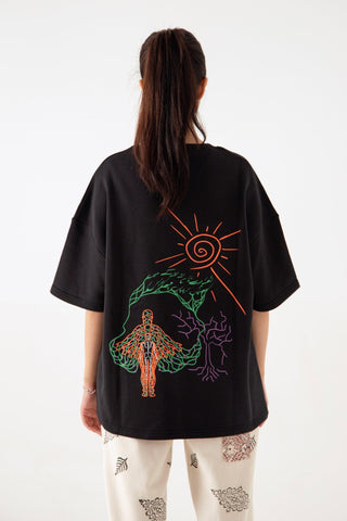 ECHOS OF THE PAST BLACK T-SHIRT - Rastah