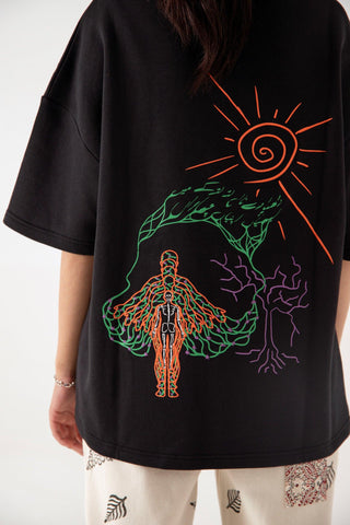 ECHOS OF THE PAST BLACK T-SHIRT - Rastah