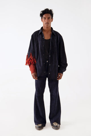 BLUE SUEDE PANTS - Rastah
