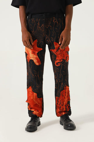 "IDENTITY" HANDWOVEN TROUSERS - Rastah