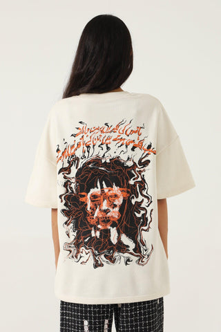 "DESTINY" BEIGE T SHIRT - Rastah