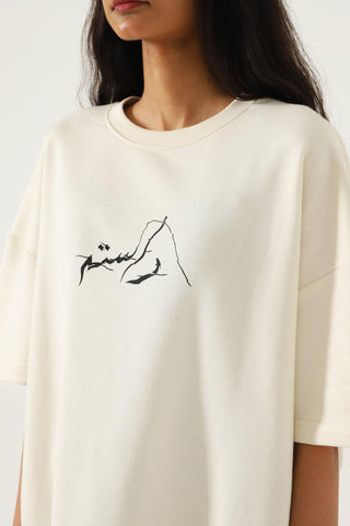 "DESTINY" BEIGE T SHIRT - Rastah