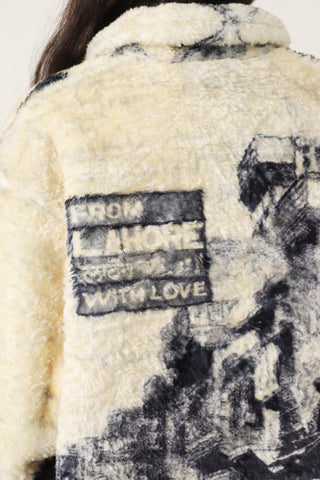 "FROM LAHORE WITH LOVE" SHERPA JACKET - Rastah