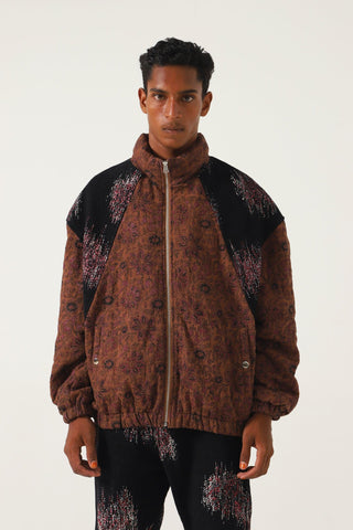 BLOCK PRINTED PUFFER JACKET - Rastah