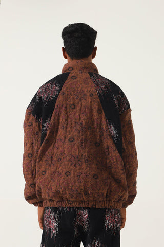 BLOCK PRINTED PUFFER JACKET - Rastah