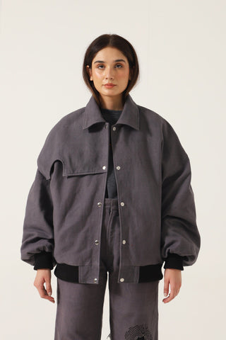 HANDWOVEN OVERSIZED BOMBER - Rastah