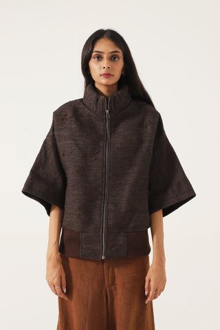RECYCLED HANDWOVEN SHORT SLEEVE JACKET - Rastah