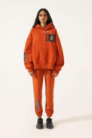 "ENLIGHTENMENT" RUST HOODIE - Rastah
