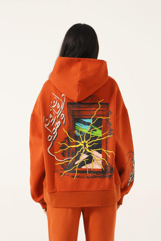 "ENLIGHTENMENT" RUST HOODIE - Rastah