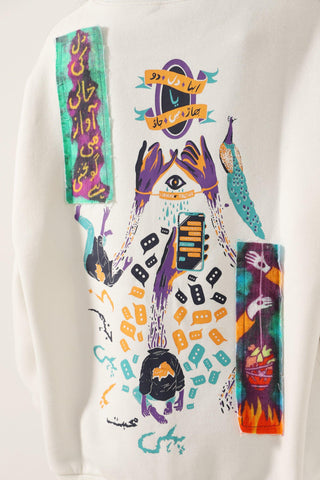 "EMPTY HEARTS" CREME SWEATSHIRT - Rastah