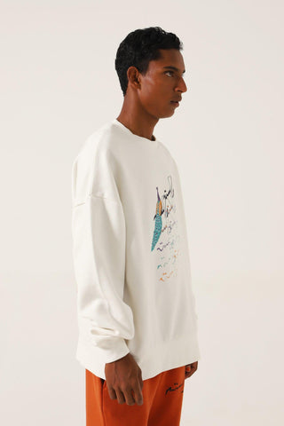 "EMPTY HEARTS" CREME SWEATSHIRT - Rastah