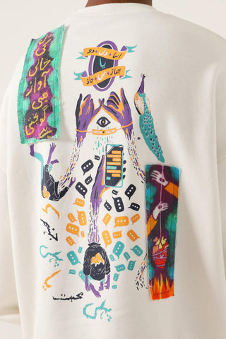 "EMPTY HEARTS" CREME SWEATSHIRT - Rastah