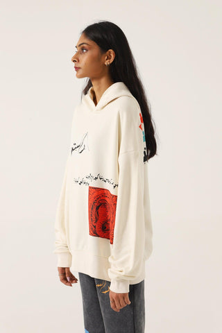 "SEEDHA RASTAH" BEIGE HOODIE - Rastah