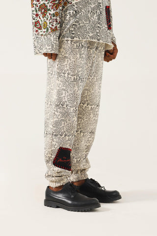 "PARADOX" BLOCK PRINT SWEATPANTS - Rastah