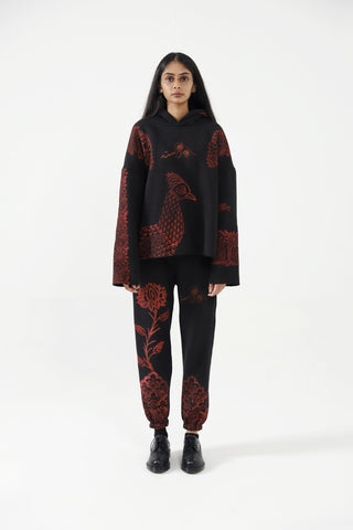 "KALAMKAAR" VERSION 2 BLOCKPRINT HOODIE - Rastah