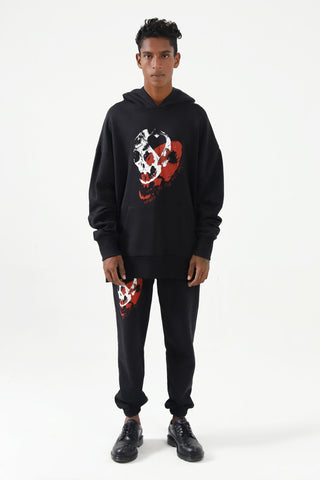 "LOVE POTION" HANDPRINTED SWEATPANTS - Rastah