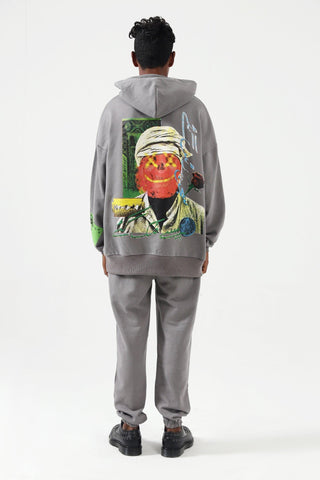 "SAJAN RUS GAYE" SMOKE GREY HOODIE - Rastah
