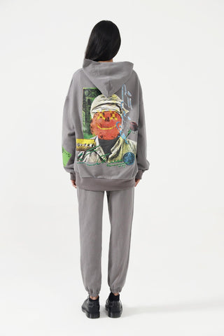 "SAJAN RUS GAYE" SMOKE GREY HOODIE - Rastah