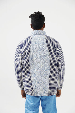 BLOCK PRINTED PUFFER JACKET - Rastah