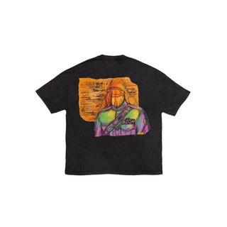 The “Zinda Aurat” acid wash patch t shirt - Rastah