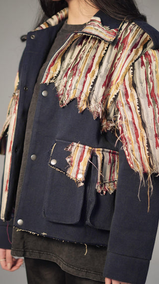 Chaos Camo and Denim Patch jacket - Rastah