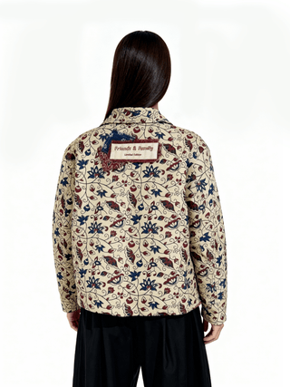 Reversible Ajrak friends & family jacket