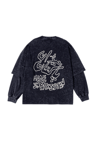 Phantom acid wash sweatshirt