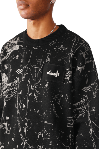 Acid Rain Jacquard Sweater