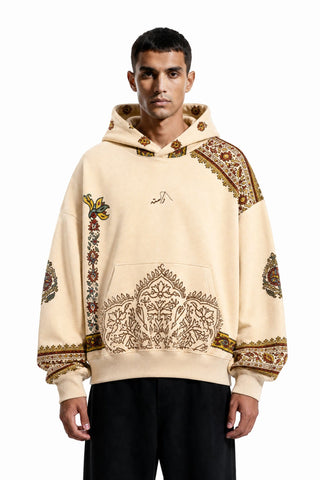 Biscotti Block Print Paisley Hoodie