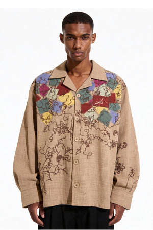 Wildwood patchwork button-down