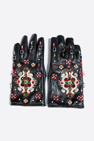 Kahani hand-embroidered gloves