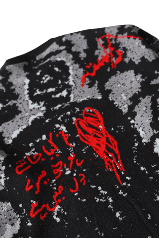 "SHADOWS" JACQUARD KNIT SWEATSHIRT