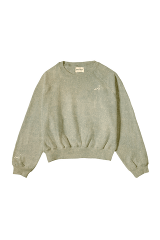 Seafoam Acid Wash Made in Pak Sweatshirt (V4)