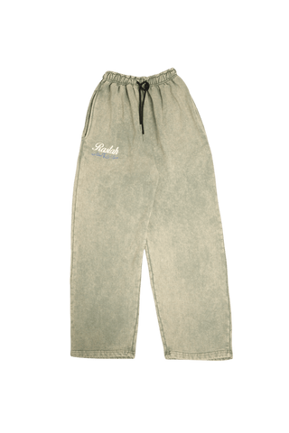 Seafoam Acid Wash Made in Pak Sweatpants (V4)